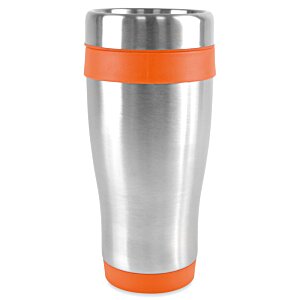 Additional Image 8 - a stainless steel and orange cup
