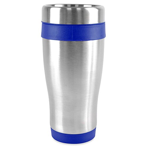 Additional Image 7 - a stainless steel and blue cup