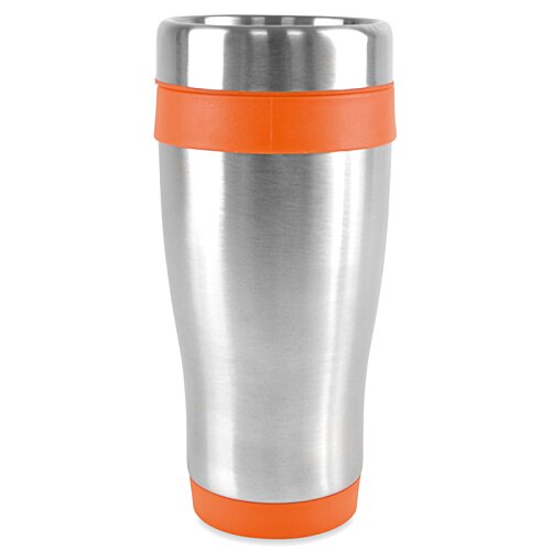 Additional Image 8 - a stainless steel and orange cup