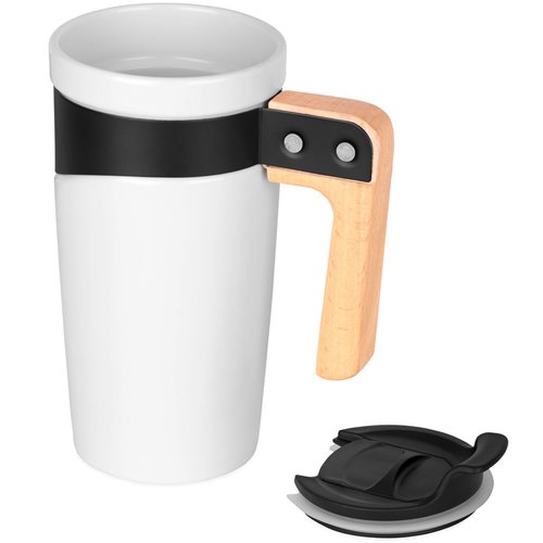 Additional Image 1 - a white and black coffee mug