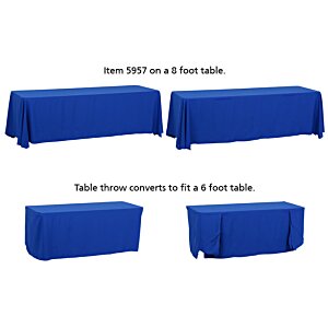 Additional Image 1 - a blue table cloth with text