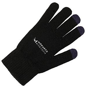 Additional Image 1 - a black glove with a white stripe