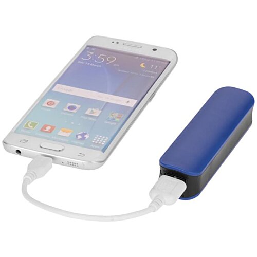 Additional Image 2 - a cell phone with a blue and black power bank