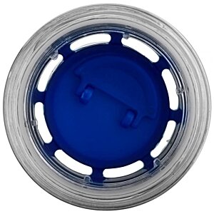 Additional Image 5 - a blue and silver circle with a white border