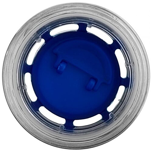 Additional Image 5 - a blue and silver circle with a white border