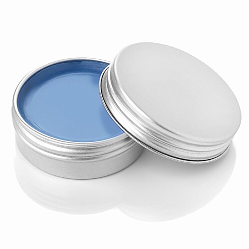 Additional Image 5 - a blue and silver container with lid