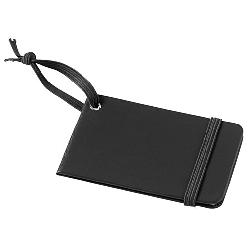 Additional Image 1 - a black tag with a string