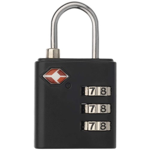 Additional Image 1 - a black padlock with a silver handle