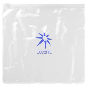 Additional Image 1 - a white plastic bag with blue logo