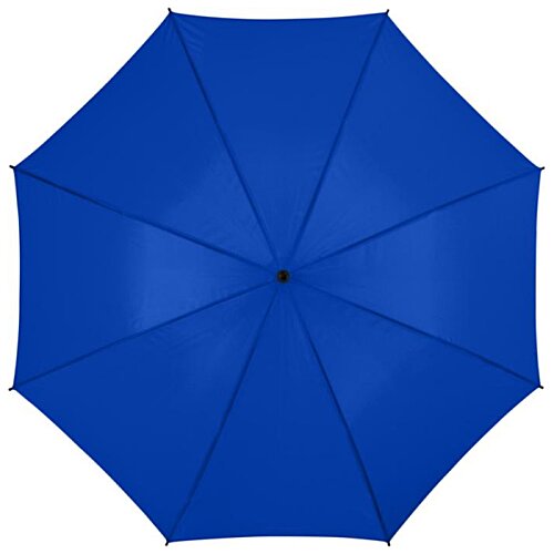 Additional Image 4 - a blue umbrella with a black center
