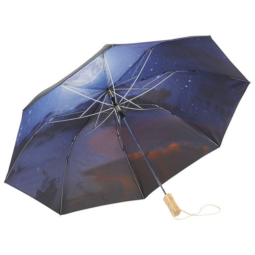 Additional Image 2 - a black umbrella with a white background