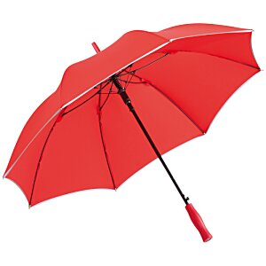 Additional Image 1 - a red umbrella with a black handle