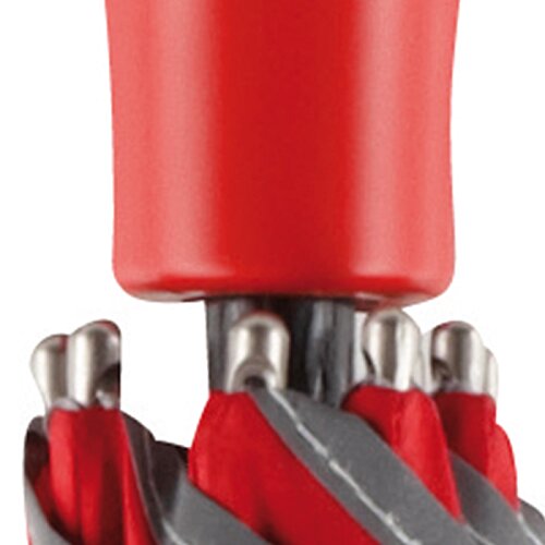 Additional Image 2 - a close up of a red and grey umbrella