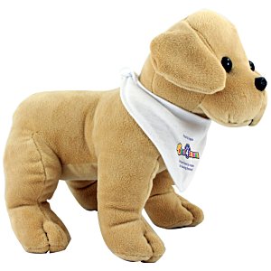 Additional Image 2 - a stuffed animal dog with a white bandana