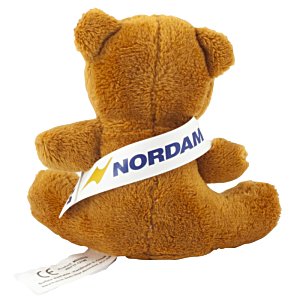 Additional Image 5 - a stuffed bear with a white ribbon around its back
