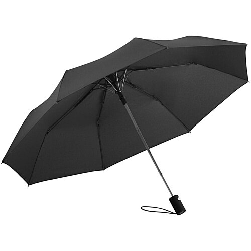 Additional Image 5 - a black umbrella with a metal handle