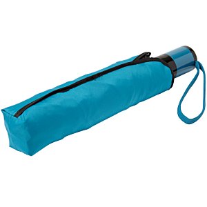 Additional Image 1 - a blue umbrella with a strap