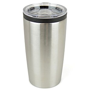Additional Image 4 - a silver and black tumbler