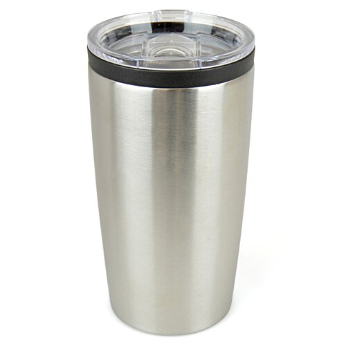 Additional Image 4 - a silver and black tumbler