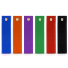 a row of colorful rectangular objects