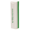a white and green eraser