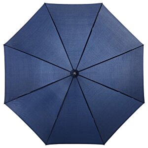 Additional Image 3 - a blue umbrella with a black handle