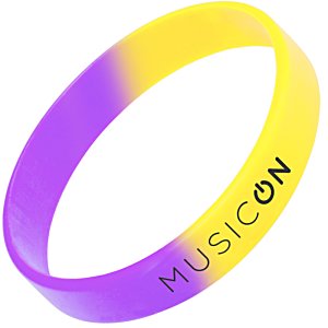 Additional Image 1 - a yellow and purple wristband