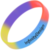 View Image 2 of 2 of Childrens Silicone Wristband - Custom 4 Colours
