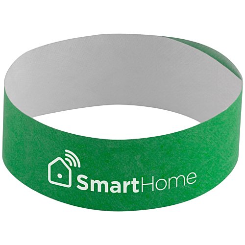 Additional Image 1 - a green wristband with white text