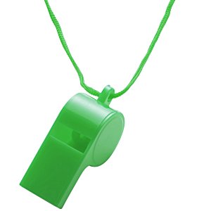 Additional Image 2 - a green whistle on a string