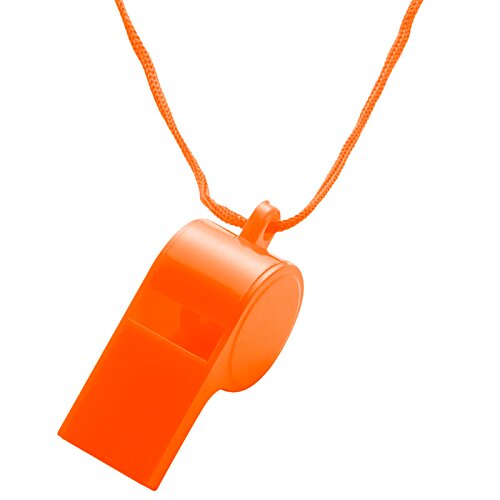 Additional Image 3 - a orange whistle on a string
