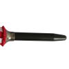 a black and red knife