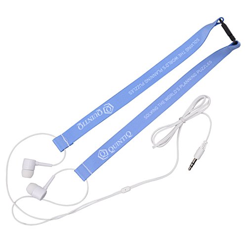 Additional Image 3 - a blue strap with earbuds