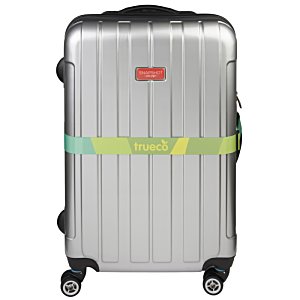 Additional Image 2 - a silver suitcase with wheels
