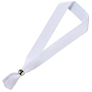 Additional Image 2 - a white lanyard with a knot
