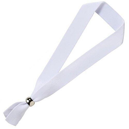 Additional Image 2 - a white lanyard with a knot