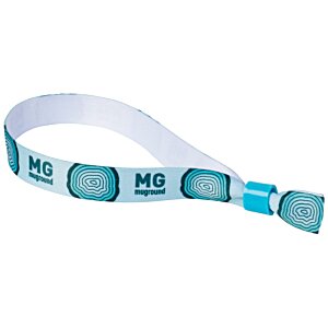 Additional Image 5 - a white wristband with blue and green circles