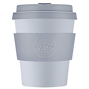 Additional Image 4 - a white coffee cup with a grey lid