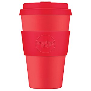 Additional Image 1 - a red plastic cup with a lid