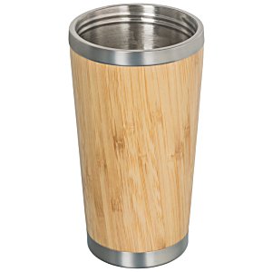 Additional Image 1 - a wooden cup with silver rim