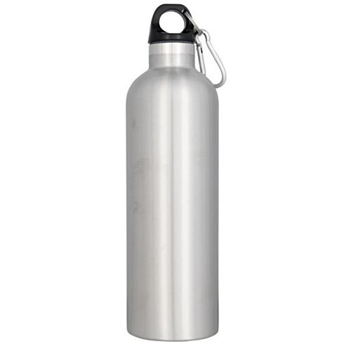 Additional Image 1 - a white water bottle with a black lid