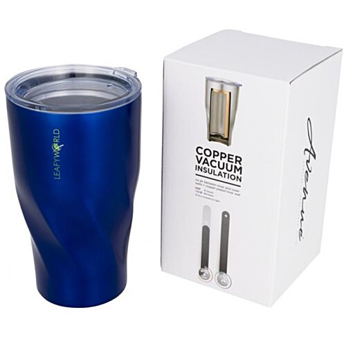 Additional Image 3 - a blue cup next to a white box