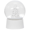 a snow globe with a white base