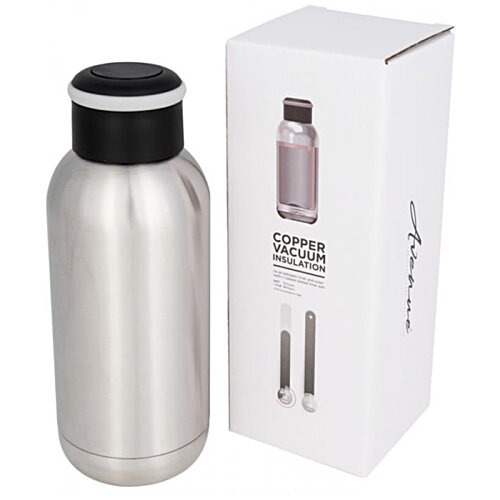 Additional Image 2 - a silver bottle with black lid and white box