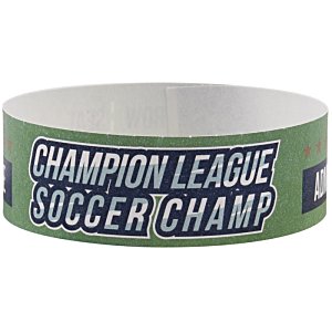 Additional Image 1 - a green wristband with white text