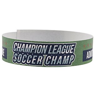Additional Image 5 - a green wristband with white text