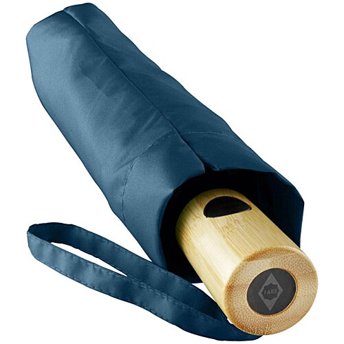 Additional Image 4 - a blue umbrella with a yellow object in it