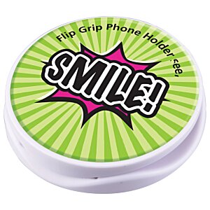 Additional Image 5 - a green and white round container with a yellow and black logo