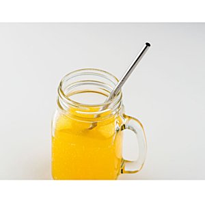Additional Image 1 - a glass jar with a straw