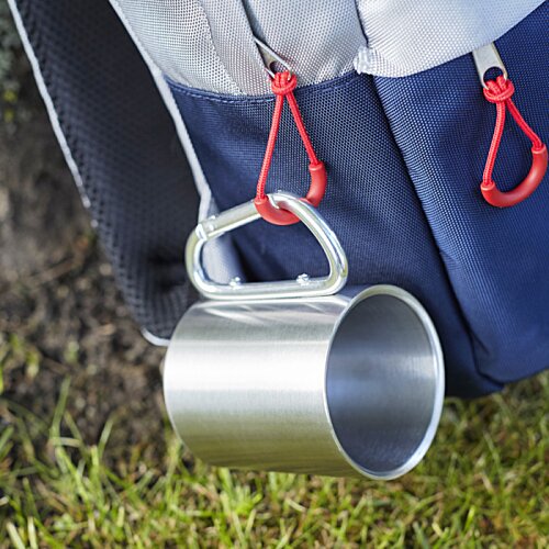 Additional Image 1 - a metal cup from a tent